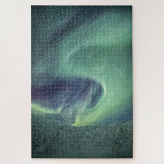 Puzzle Northern Lights Norvège Nature Photo (Vertical)