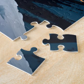 Puzzle “Northern Sky Wanderer” – Snow Leopard Portrait (Côté)