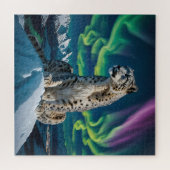 Puzzle “Northern Sky Wanderer” – Snow Leopard Portrait (Horizontal)
