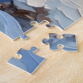 Puzzle Nostalgic Happy Snowman with Bluebird Winter Scene (Côté)