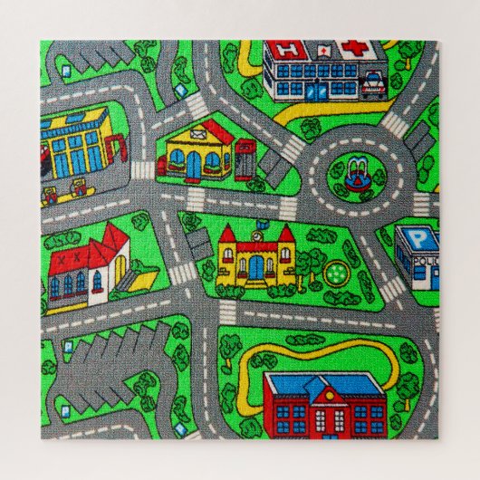 Puzzle nostalgie des années 90, Moquette de piste Voiture (Vertical)
