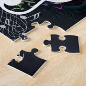 Puzzle Note abstraite et microphone de fissure (Côté)
