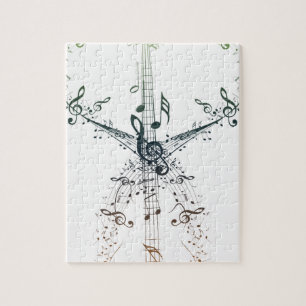 Puzzle Notes 4 de guitare et de musique