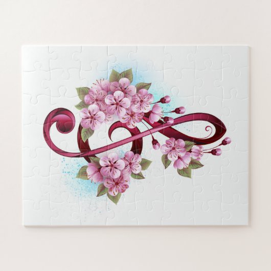 Puzzle Notes de clef musicale en treble avec des fleurs S (Horizontal)