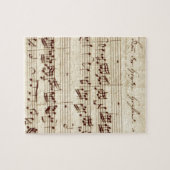 Puzzle Notes de musique ancienne - Feuille de musique Bac (Horizontal)