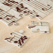Puzzle Notes de musique ancienne - Feuille de musique Bac (Côté)