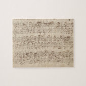 Puzzle Notes de musique ancienne - Feuille de musique Bac (Horizontal)