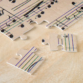 Puzzle Notes de partition vintage (Côté)