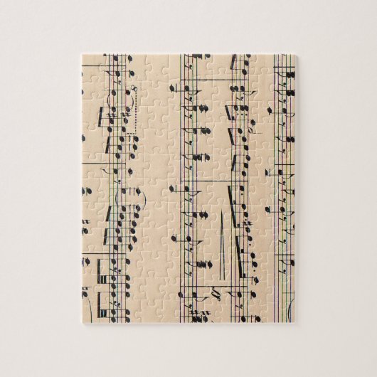 Puzzle Notes de partition vintage (Vertical)