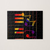 Puzzle Notes et clés colorées de musique (Horizontal)