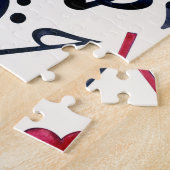 Puzzle Notes et symboles de musique noir et blanc (Côté)