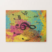 Puzzle Notes lumineuses de musique sur l'explosion de (Horizontal)