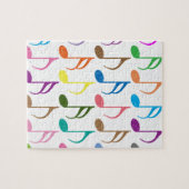 Puzzle Notes musicales colorées motif (Horizontal)