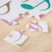 Puzzle Notes musicales colorées motif (Côté)
