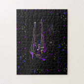 Puzzle Notes musicales et contrebasse (Vertical)