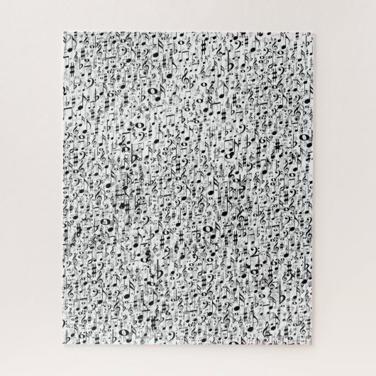 Puzzle Notes musicales fraîches et motif aléatoire de (Vertical)