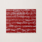 Puzzle Notes rouges de musique (Horizontal)