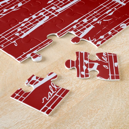 Puzzle Notes rouges de musique (Côté)