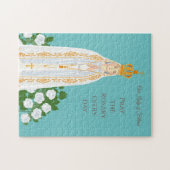 Puzzle Notre-Dame de Fatima et roses blanches (Horizontal)