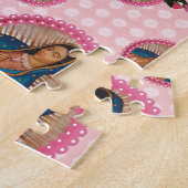 Puzzle Notre-Dame de Guadalupe Carnet rose Roses (Côté)