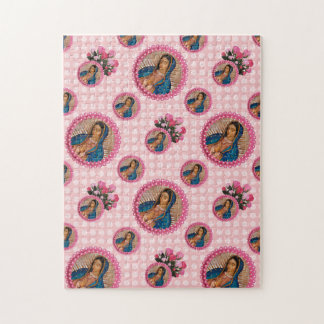 Puzzle Notre-Dame de Guadalupe Carnet rose Roses