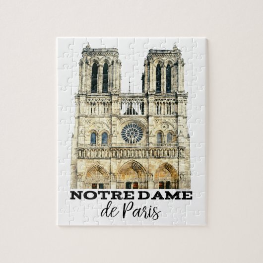 Puzzle Notre-Dame de Paris Souvenir France Cathédrale (Vertical)