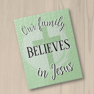 Puzzle Notre famille croit en Jésus