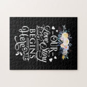 Puzzle Notre histoire d'amour commence ici (Horizontal)