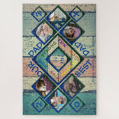 Puzzle Notre papa est le meilleur papa photo collage en b (Vertical)