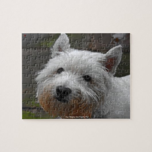 Puzzle Notre Westie Notre Animal De Famille (Horizontal)