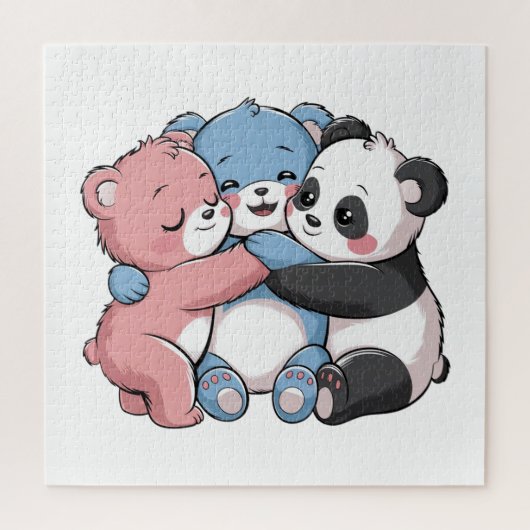 Puzzle Nounours mignons avec Panda (Vertical)