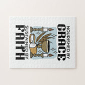 Puzzle Nourished by Grace, Sustained by Faith Design (Horizontal)