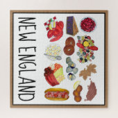 Puzzle Nourriture Côtière Nouvelle-Angleterre Amérique du (Horizontal)