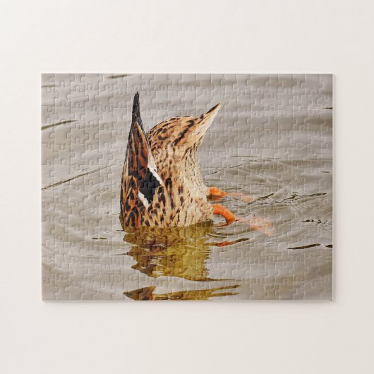 Puzzle Nourriture de canard de Majard sous l'eau (Horizontal)