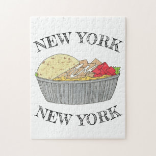 Puzzle Nourriture de New York City Chicken Rice Halal Car