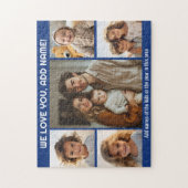 Puzzle Nous aimons Ajouter un nom - 5 Collage de photos (Vertical)