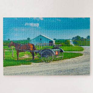 Puzzle Nous aimons Amish Carraiges dans l'Iowa.
