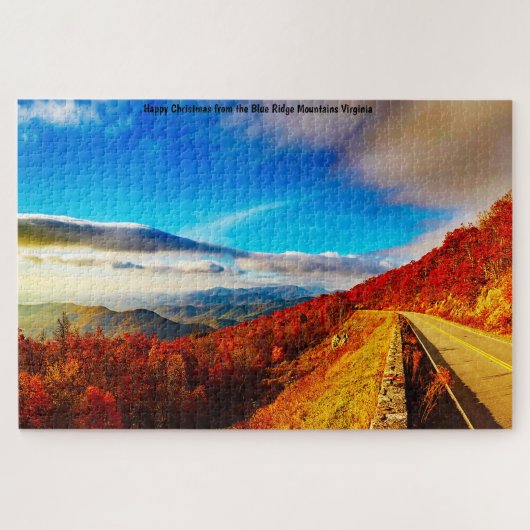 Puzzle Nous aimons Blue Ridge Mountains Virginia. Jigsaw (Horizontal)