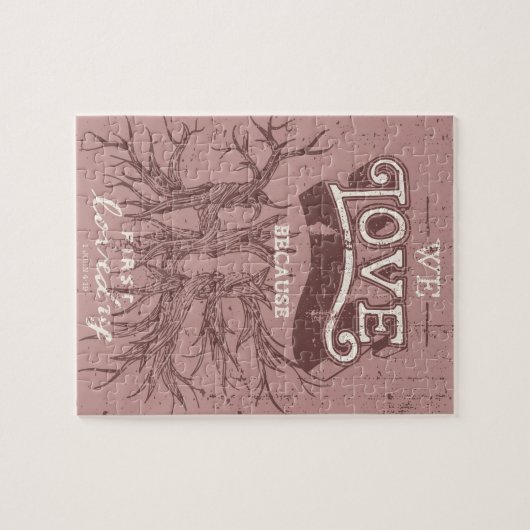 Puzzle Nous aimons (le rose) (Horizontal)