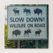 Puzzle Nous Aimons Le Wyoming. (Vertical)