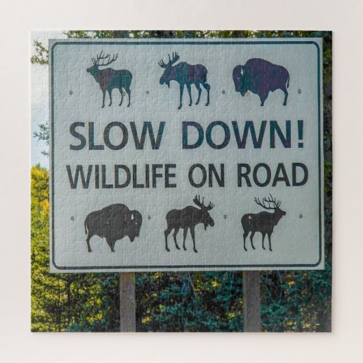 Puzzle Nous Aimons Le Wyoming. (Vertical)