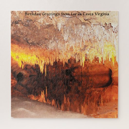 Puzzle Nous aimons les grottes de Luray en Virginie. Puzz (Vertical)