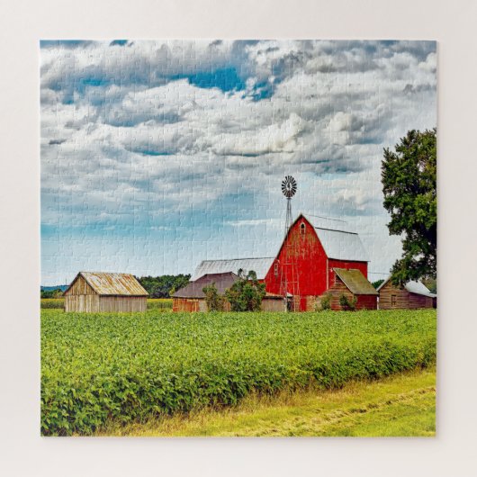 Puzzle Nous aimons les vieilles granges dans le Wisconsin (Vertical)