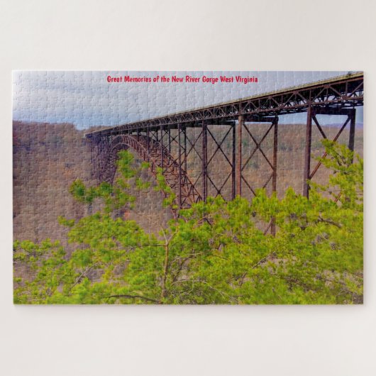 Puzzle Nous aimons New River Gorge West Virginia. Jigsaw  (Horizontal)