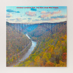 Puzzle Nous aimons New River Gorge West Virginia. Jigsaw 