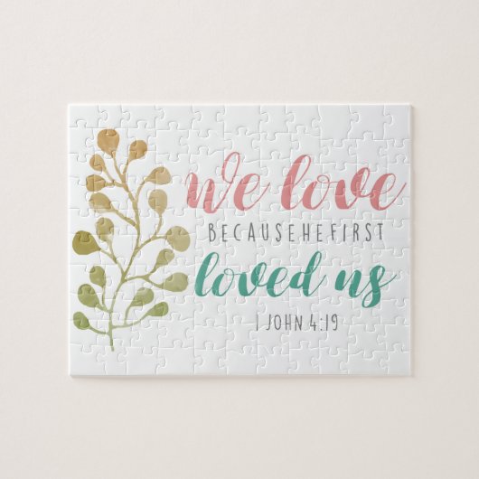 Puzzle Nous aimons parce que la Bible contre la foi chrét (Horizontal)