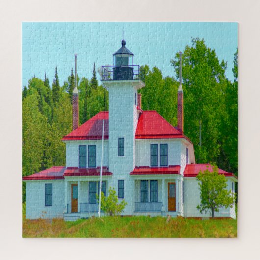 Puzzle Nous aimons Raspberry Island Wisconsin. (Vertical)