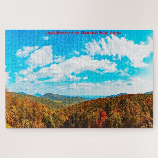 Puzzle Nous aimons Shenandoah Valley Virginia. Jigsaw Puz (Horizontal)