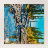 Puzzle Nous Aimons Tranquilité Lac Wyoming. (Horizontal)