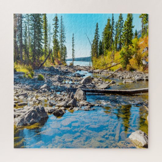 Puzzle Nous aimons Tranquility Lake Wyoming. (Vertical)